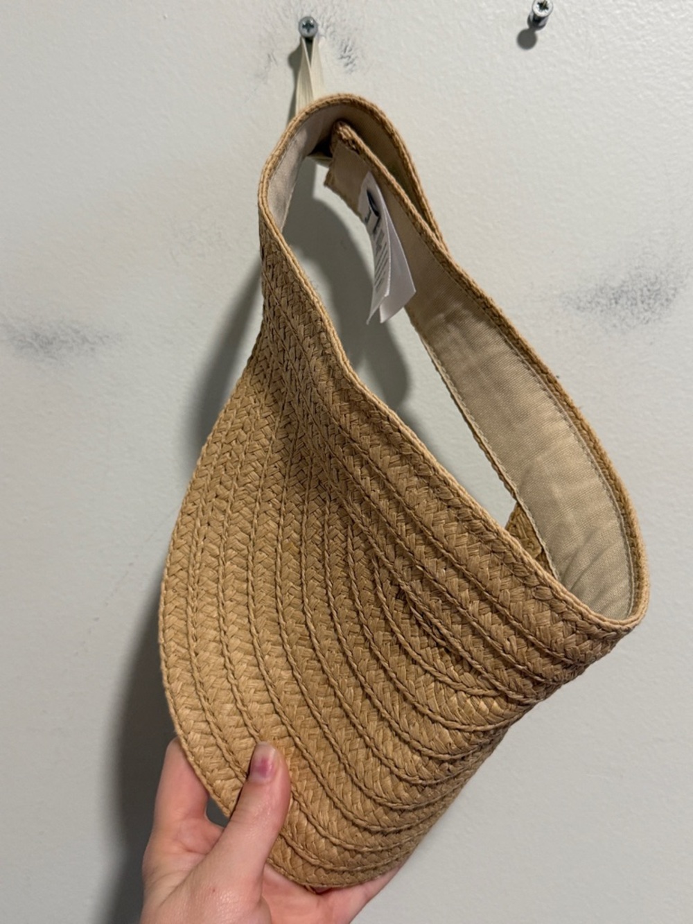 Madewell Braided Paper Sun Visor Hat One Size